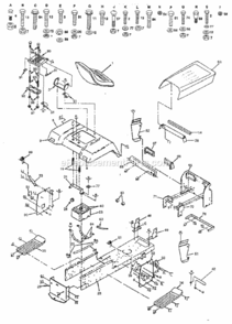 Page B Diagram and Parts List for 917257481  Craftsman Lawn Tractor