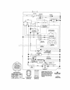 Page K Diagram and Parts List for 917257490  Craftsman Lawn Tractor