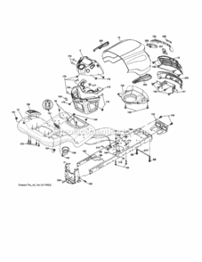 Page B Diagram and Parts List for 917257490  Craftsman Lawn Tractor