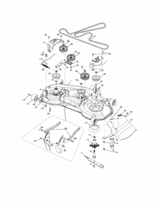Page I Diagram and Parts List for 917257490  Craftsman Lawn Tractor