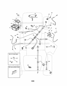 Page A Diagram and Parts List for 917257491  Craftsman Lawn Tractor