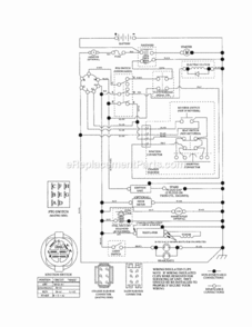 Page K Diagram and Parts List for 917257491  Craftsman Lawn Tractor