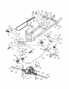 Page C Diagram and Parts List for 917257491  Craftsman Lawn Tractor
