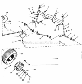 Page B Diagram and Parts List for 91725750  Craftsman Lawn Tractor