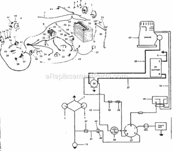 Page E Diagram and Parts List for 91725751  Craftsman Lawn Tractor