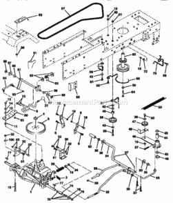 Page C Diagram and Parts List for 917257551  Craftsman Lawn Tractor