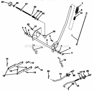 Page I Diagram and Parts List for 917257560  Craftsman Lawn Tractor