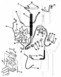 Page A Diagram and Parts List for 917257561  Craftsman Lawn Tractor