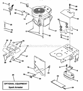 Part Location Diagram of 143837 Craftsman Engine