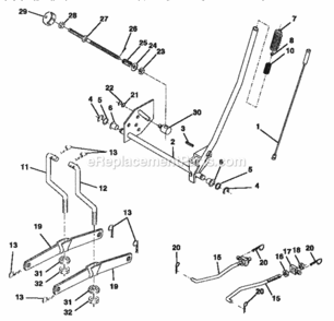 Page I Diagram and Parts List for 917257561  Craftsman Lawn Tractor