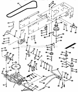 Page C Diagram and Parts List for 917257562  Craftsman Lawn Tractor