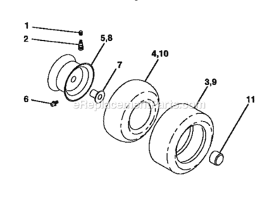 Page G Diagram and Parts List for 917257562  Craftsman Lawn Tractor