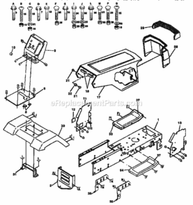 Page B Diagram and Parts List for 917257571  Craftsman Lawn Tractor