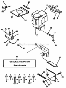 Part Location Diagram of 141129 Craftsman Engine