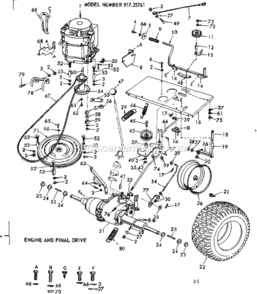 Part Location Diagram of 4178H Craftsman Idler