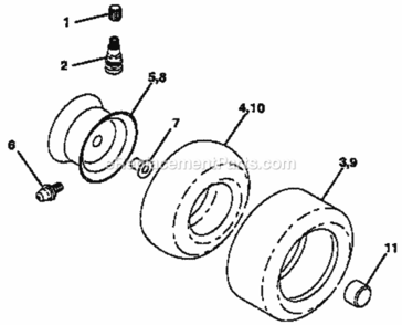 Page G Diagram and Parts List for 917257640  Craftsman Lawn Tractor