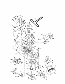 Page J Diagram and Parts List for 917257641  Craftsman Lawn Tractor