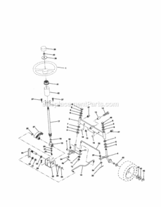 Page D Diagram and Parts List for 917257641  Craftsman Lawn Tractor