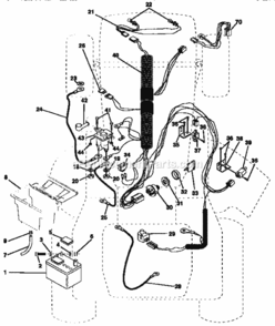 Page A Diagram and Parts List for 917257642  Craftsman Lawn Tractor