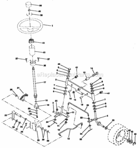 Page D Diagram and Parts List for 917257642  Craftsman Lawn Tractor