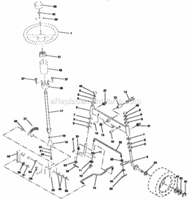 Page D Diagram and Parts List for 917257643  Craftsman Lawn Tractor