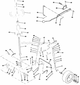 Page D Diagram and Parts List for 917257650  Craftsman Lawn Tractor
