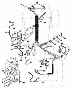 Page A Diagram and Parts List for 917257652  Craftsman Lawn Tractor