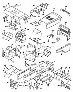Page B Diagram and Parts List for 917257652  Craftsman Lawn Tractor