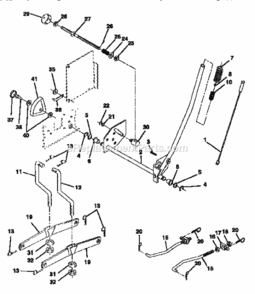 Page I Diagram and Parts List for 917257652  Craftsman Lawn Tractor