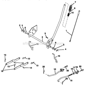 Page J Diagram and Parts List for 917257690  Craftsman Lawn Tractor