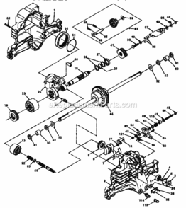 Page K Diagram and Parts List for 917257690  Craftsman Lawn Tractor