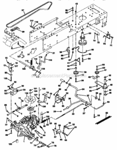 Page C Diagram and Parts List for 917257690  Craftsman Lawn Tractor