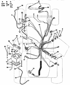 Page C Diagram and Parts List for 917257710  Craftsman Lawn Tractor