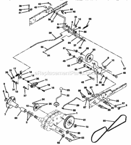 Page E Diagram and Parts List for 917257710  Craftsman Lawn Tractor