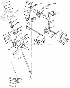 Page F Diagram and Parts List for 917257710  Craftsman Lawn Tractor