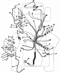 Page C Diagram and Parts List for 917257711  Craftsman Lawn Tractor