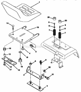 Part Location Diagram of 13430 MTD Impeller Assembly
