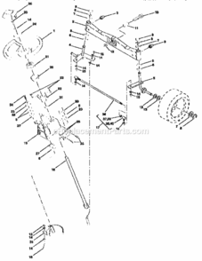 Page F Diagram and Parts List for 917257720  Craftsman Lawn Tractor