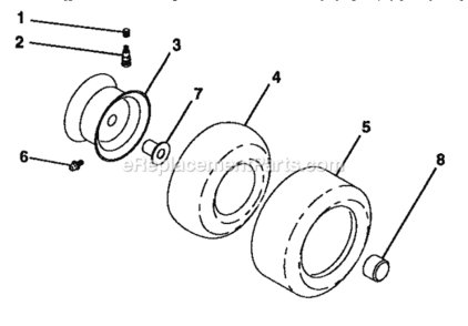 Page J Diagram and Parts List for 917257721  Craftsman Lawn Tractor