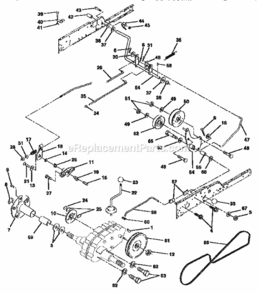Page C Diagram and Parts List for 917257721  Craftsman Lawn Tractor