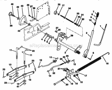 Page G Diagram and Parts List for 917257721  Craftsman Lawn Tractor