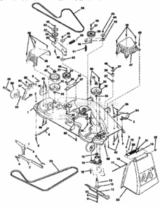 Page H Diagram and Parts List for 917257721  Craftsman Lawn Tractor