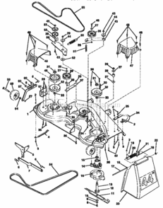 Page J Diagram and Parts List for 917257730  Craftsman Lawn Tractor