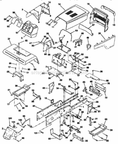 Page D Diagram and Parts List for 917257730  Craftsman Lawn Tractor