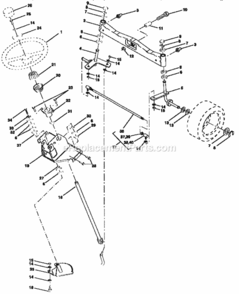 Page F Diagram and Parts List for 917257730  Craftsman Lawn Tractor