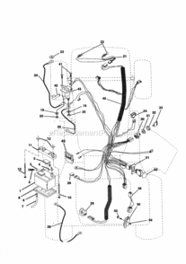 Page C Diagram and Parts List for 917257740  Craftsman Lawn Tractor