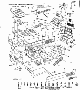 Page A Diagram and Parts List for 91725781  Craftsman Lawn Tractor