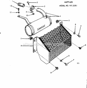 Page D Diagram and Parts List for 91725781  Craftsman Lawn Tractor