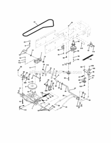 Page C Diagram and Parts List for 917258010  Craftsman Lawn Tractor
