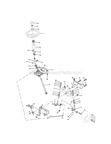Page D Diagram and Parts List for 917258010  Craftsman Lawn Tractor